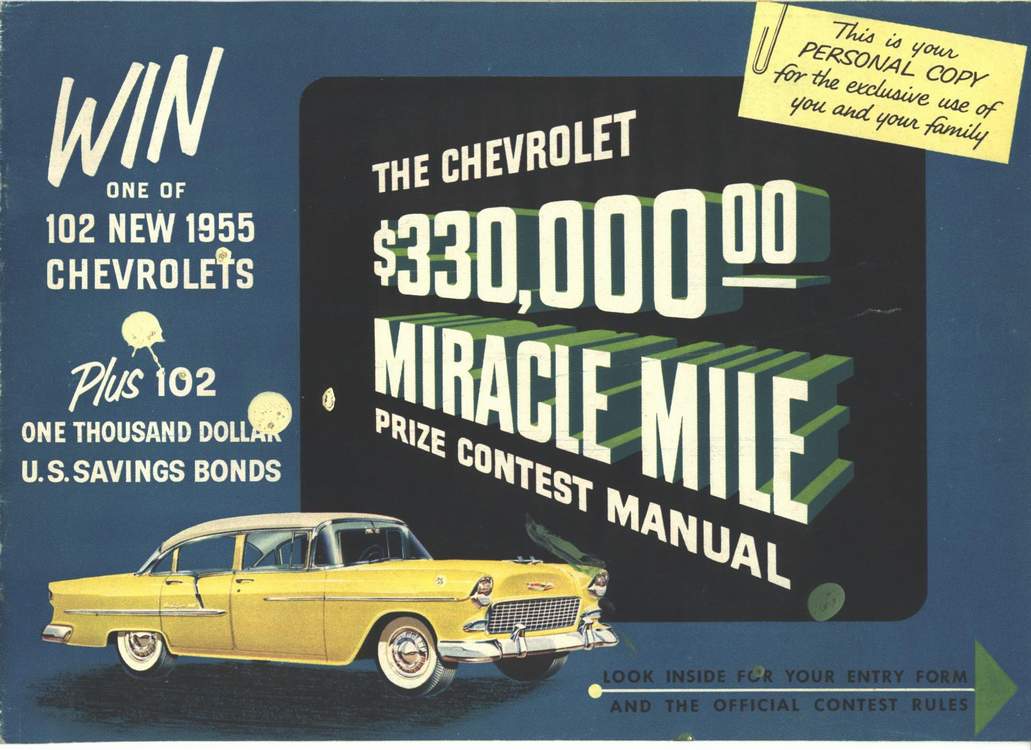 1955 Chevrolet Mailer Page 1